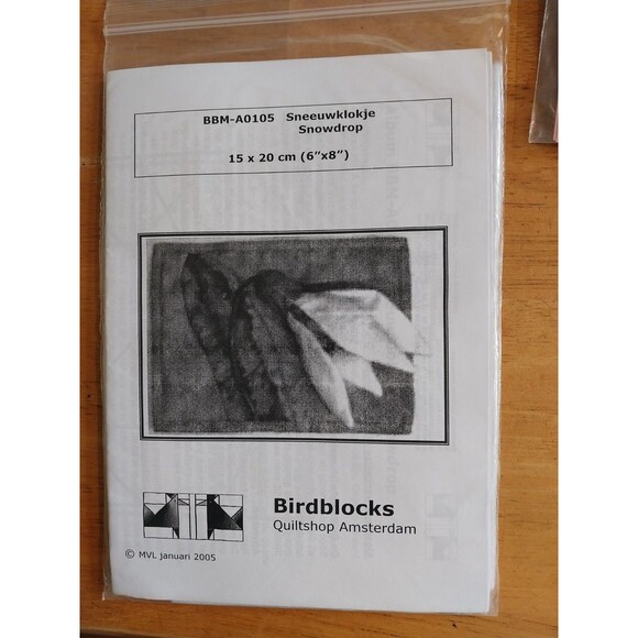 BBM-A0105 Sneeuwklokje Snowdrop 15 X 20 Bird Blocks - Picture 1 of 2